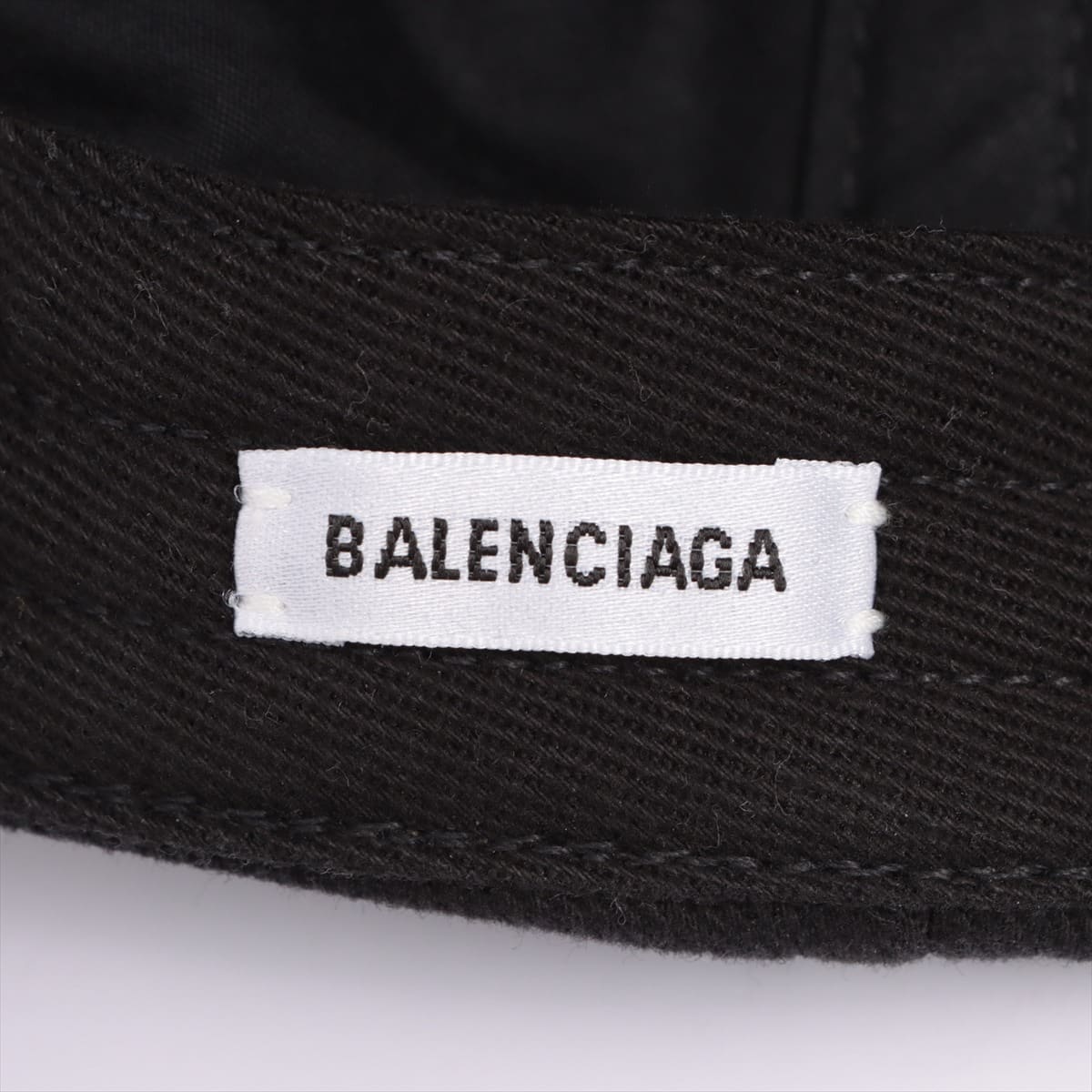 Balenciaga Logo Cap Cotton Black