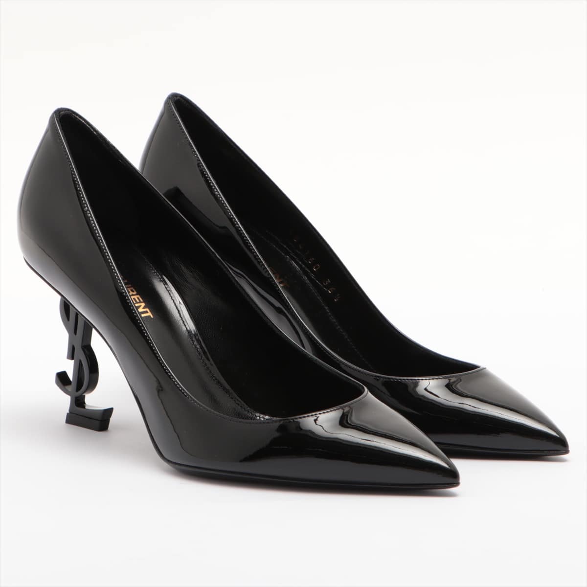 Saint Laurent Paris Opium 19SS Patent leather Pumps 36.5 Ladies' Black YSL heel 484160