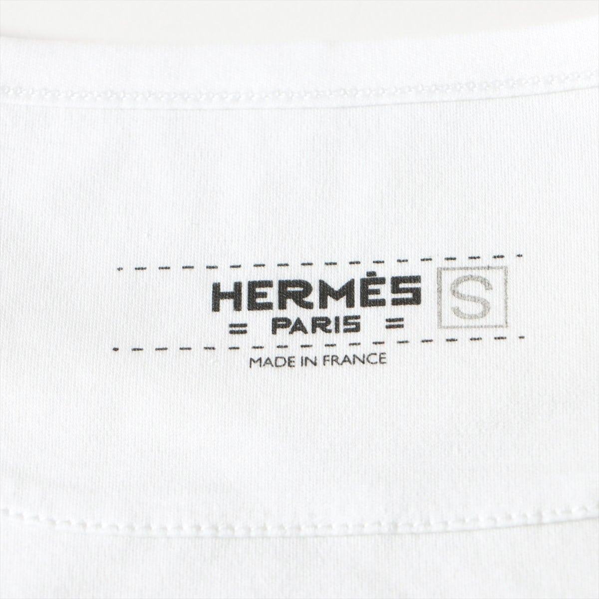 Hermès Cotton T-shirt 34 Ladies' White