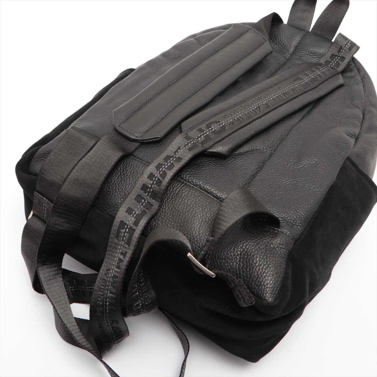 Off-White Leather & suede Backpack Black