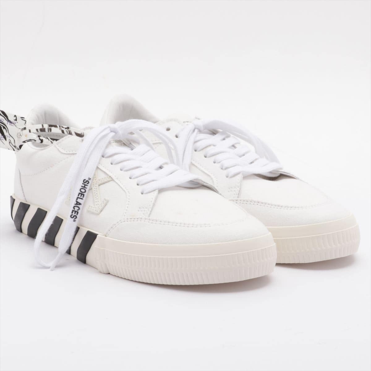 Off-White ROVAL CANIZE Canvas & leather Sneakers 43 Men's White