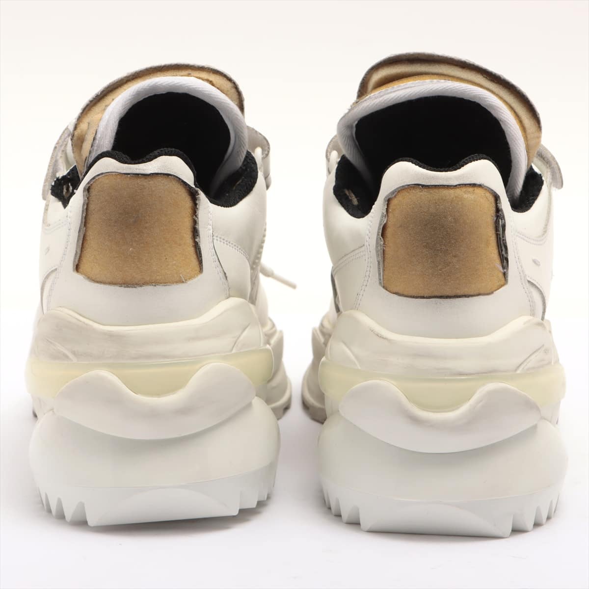 Maison Margiela Leather Sneakers 43 Men's White 22 retro fit chunky sneakers Vintage processing