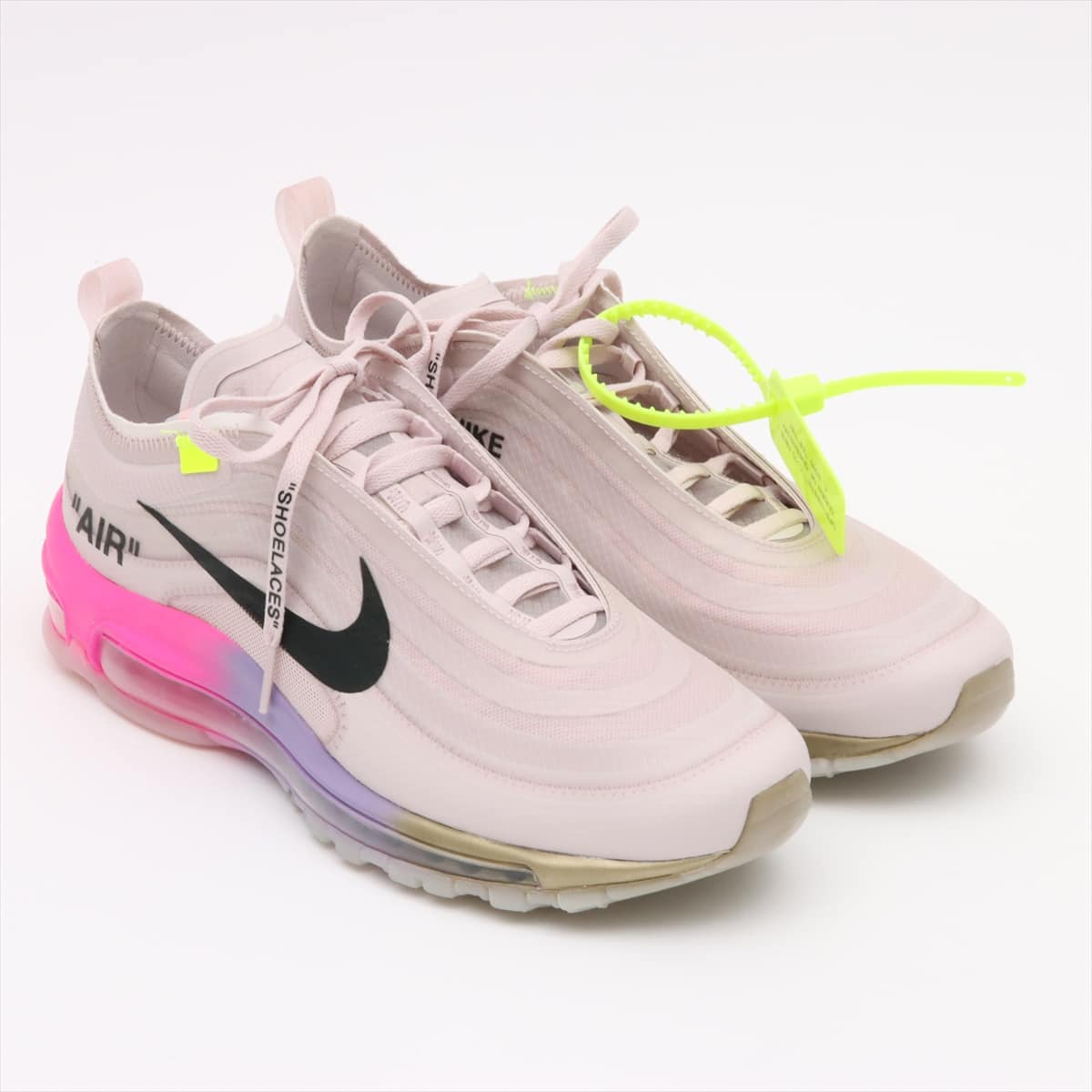 NIKE × OFF-WHITE 18AW Fabric Sneakers 26.0cm Men's Pink AIR MAX 97 OG Queen/Serena Williams AJ4585-600