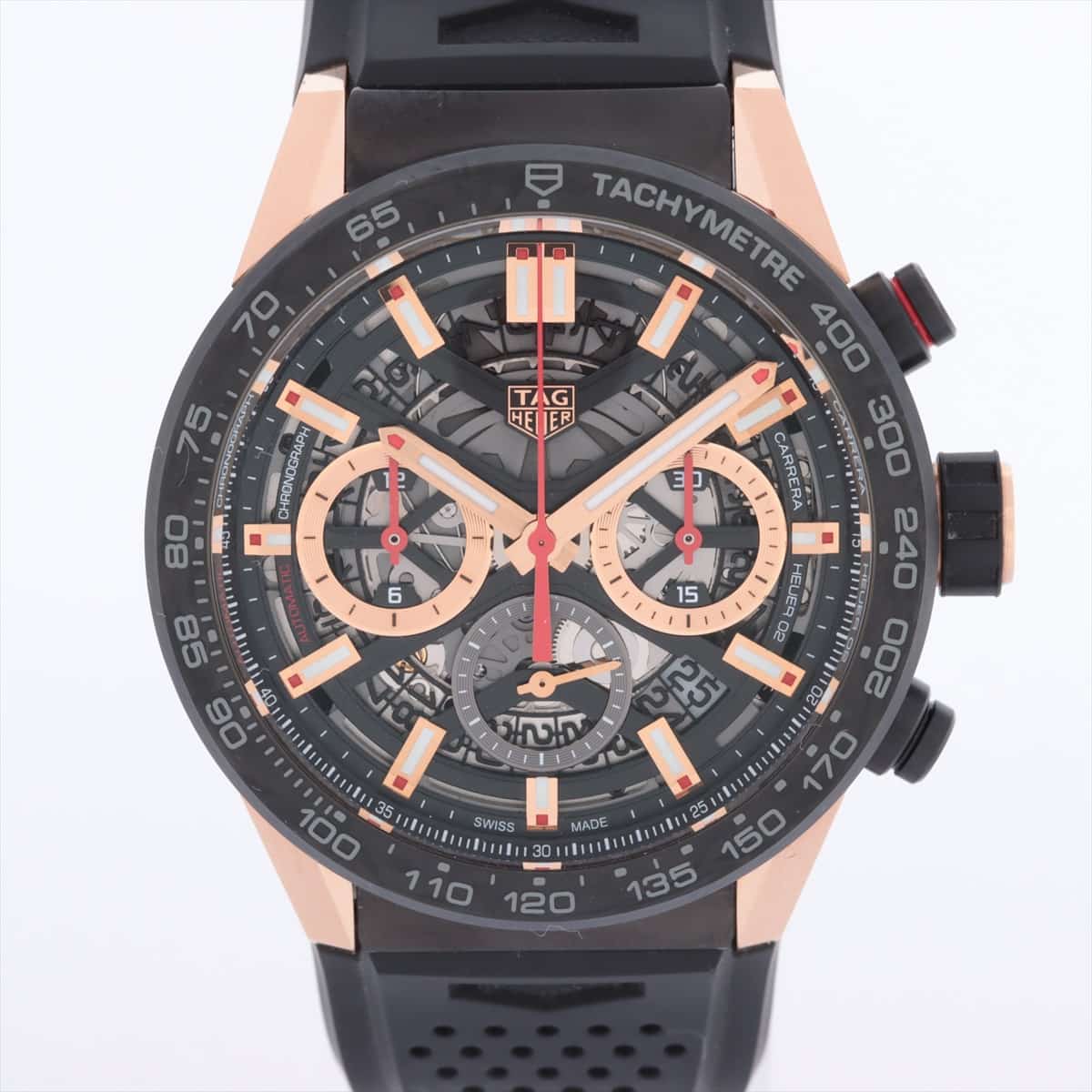 TAG Heuer Carrera CBG2052.FT6143 Carbon & rubber AT Skeleton dial