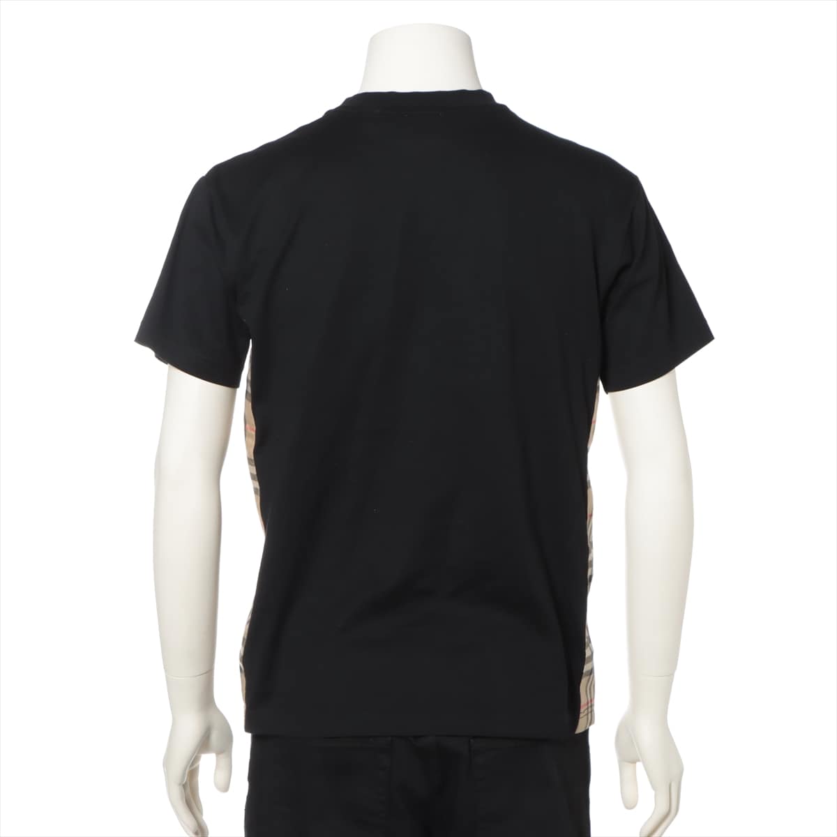 Burberry Nova Check Cotton T-shirt XXS Men's Black