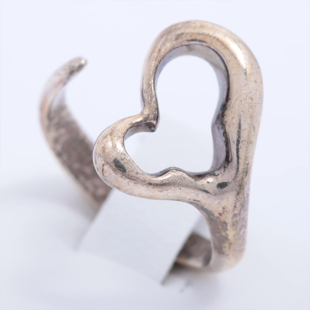 Tiffany Open Heart rings 925 4.7g Silver