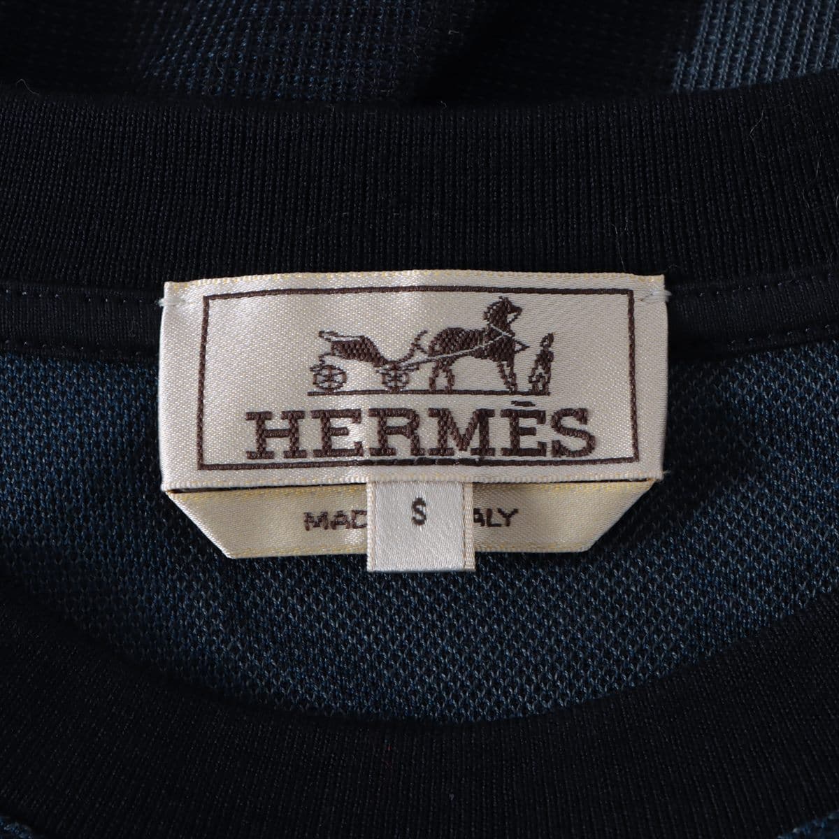 Hermès Cotton T-shirt S Men's Navy blue
