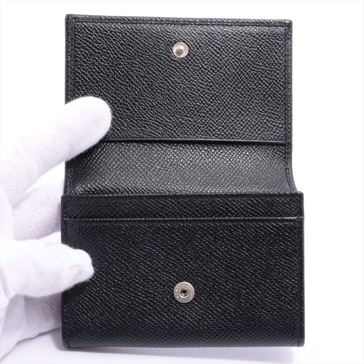 Bvlgari Bvlgari Bvlgari Leather Card case Black
