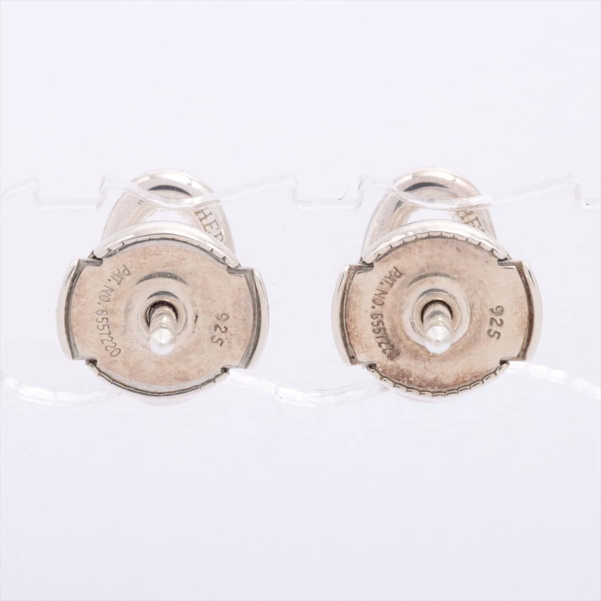 Hermès Chaîne d'Ancre Piercing jewelry (for both ears) 925 1.6g Silver
