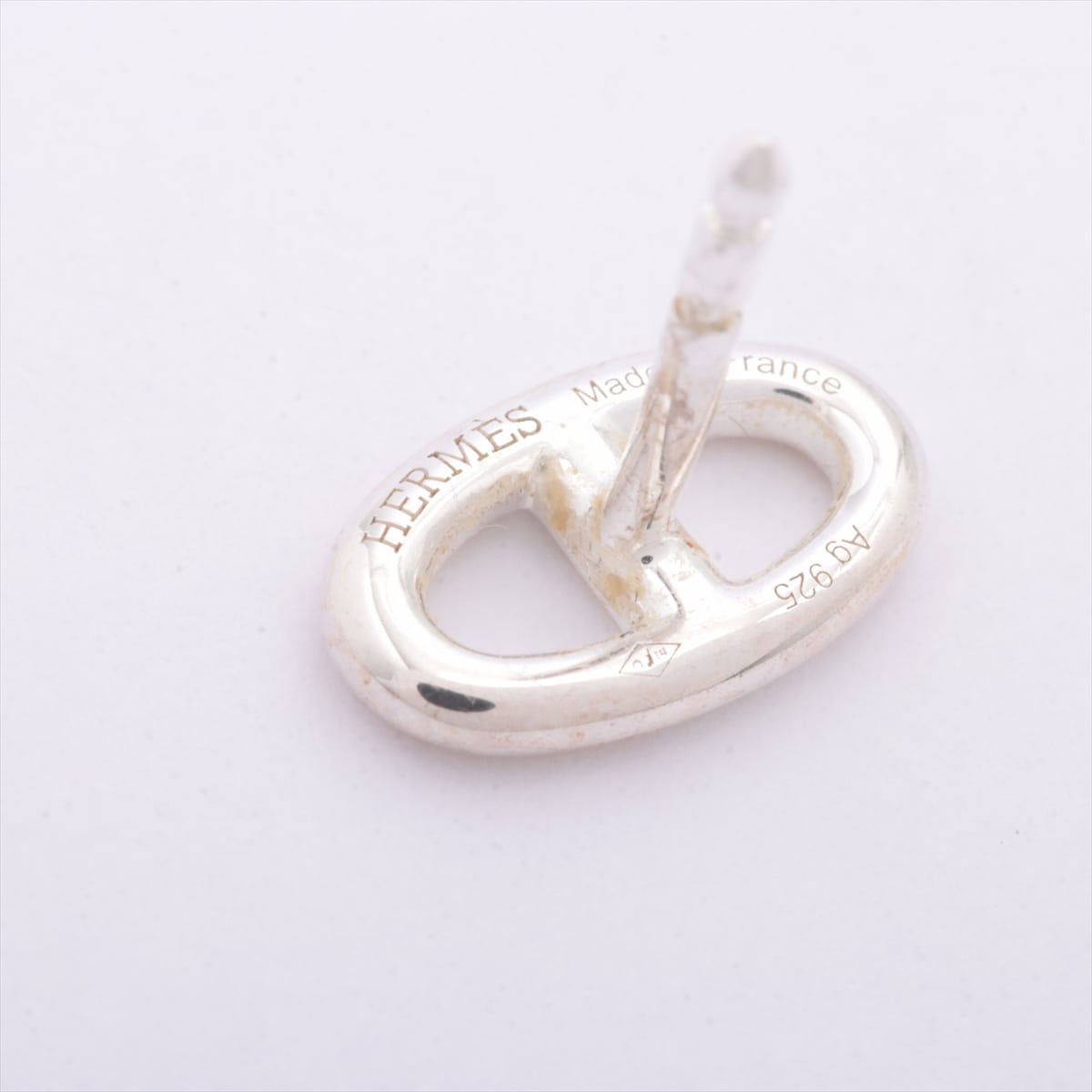 Hermès Chaîne d'Ancre Piercing jewelry (for both ears) 925 1.6g Silver