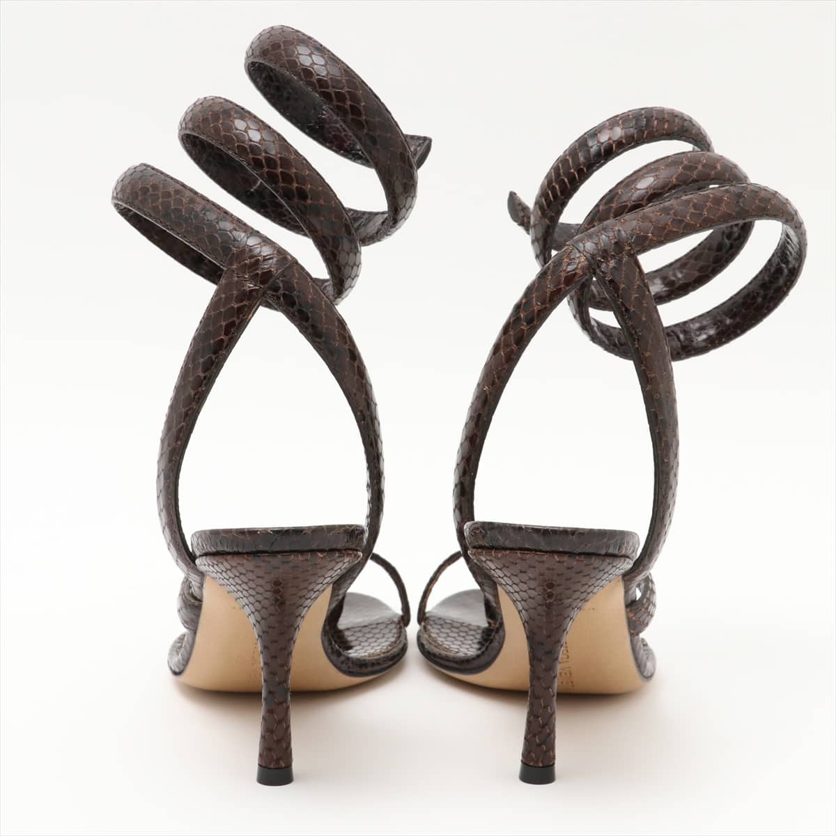 Bottega Veneta Leather Sandals 37 Ladies' Brown The Spiral