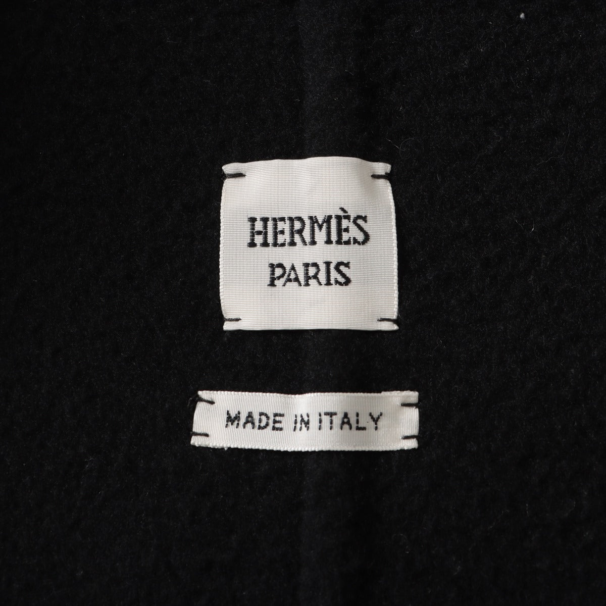 Hermès Cashmere Short coat 40 Ladies' Black  3H0102DA