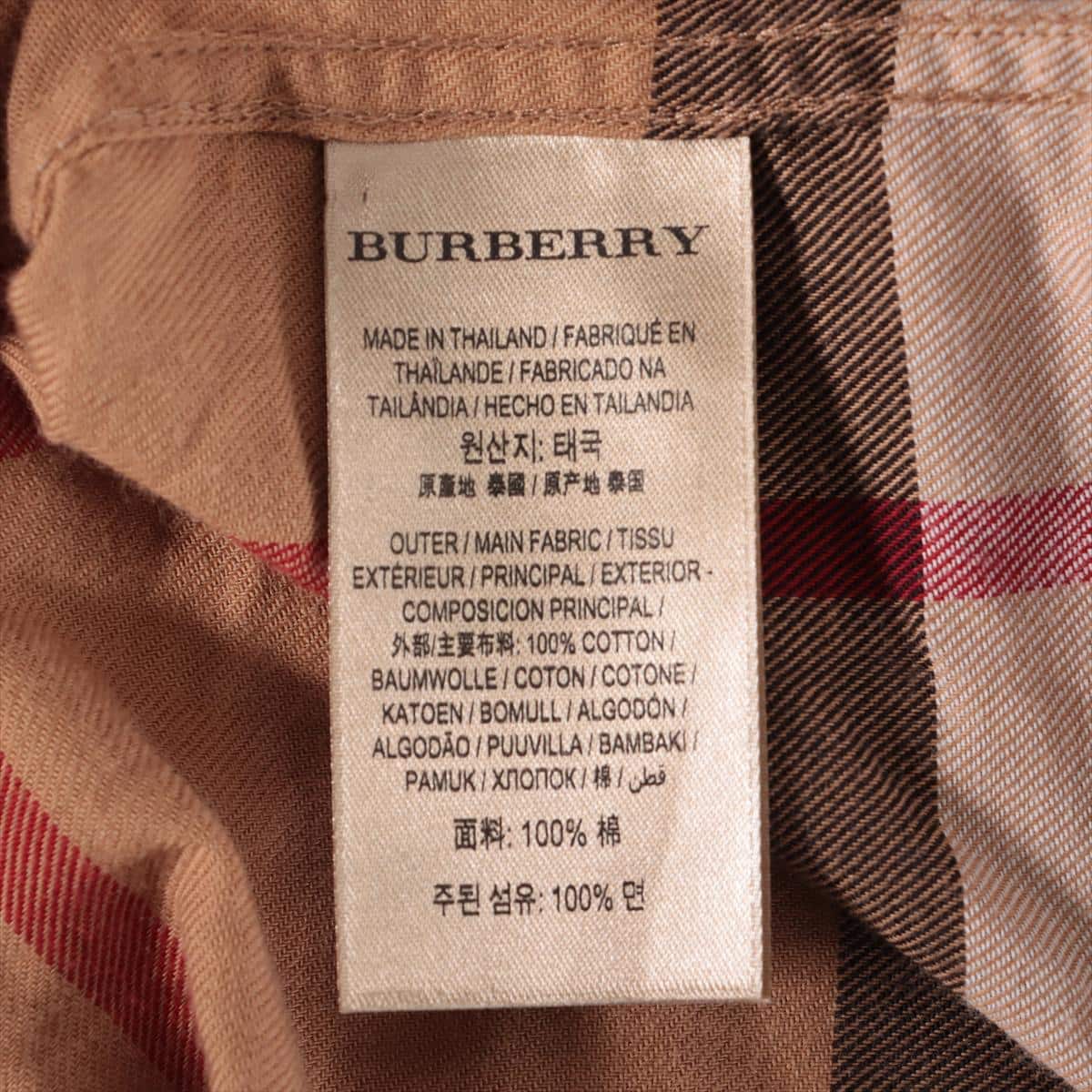 Burberry Cotton Checked shirt L Men's Beige