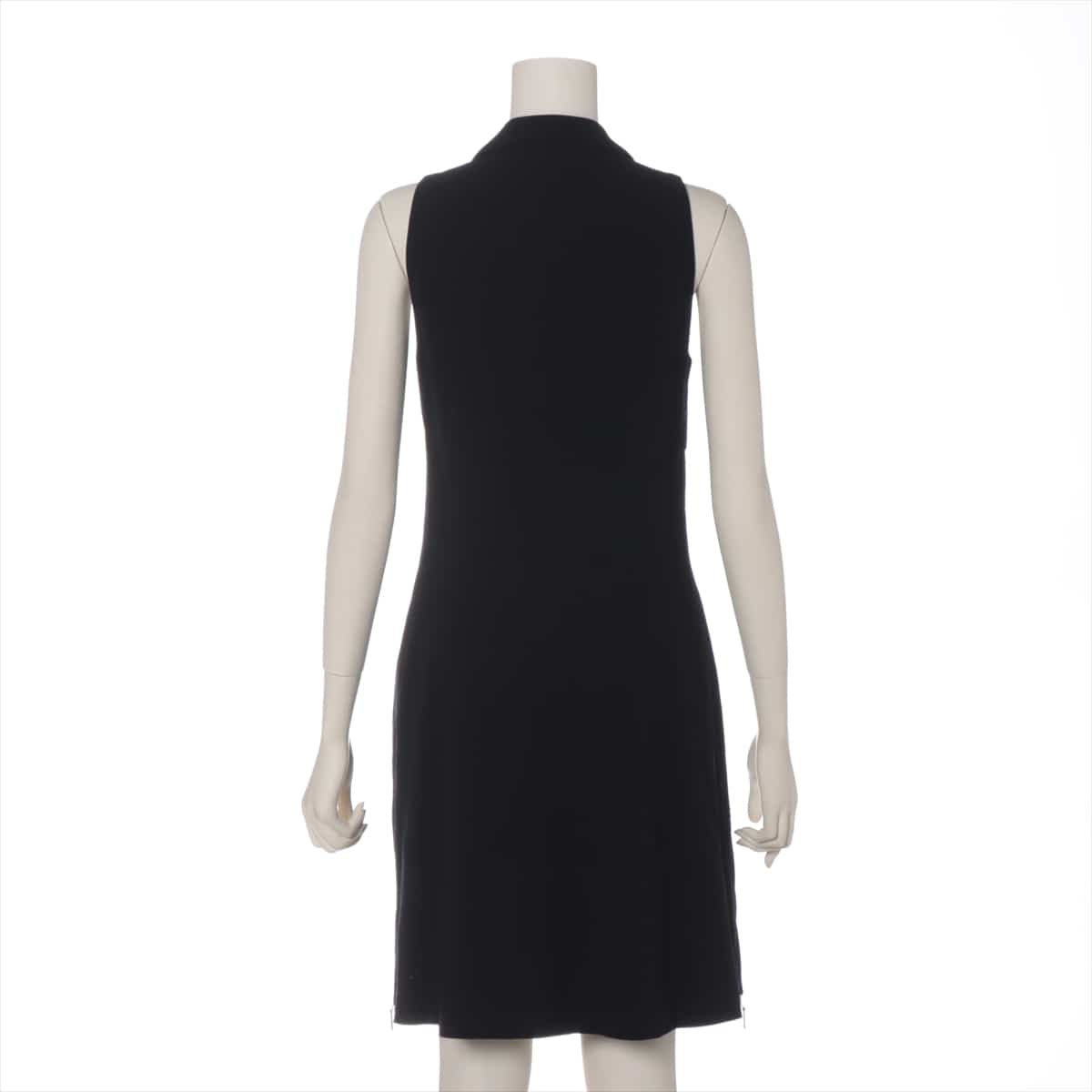 Chanel Coco Button P95 Wool Sleeveless dress 40 Ladies' Navy blue