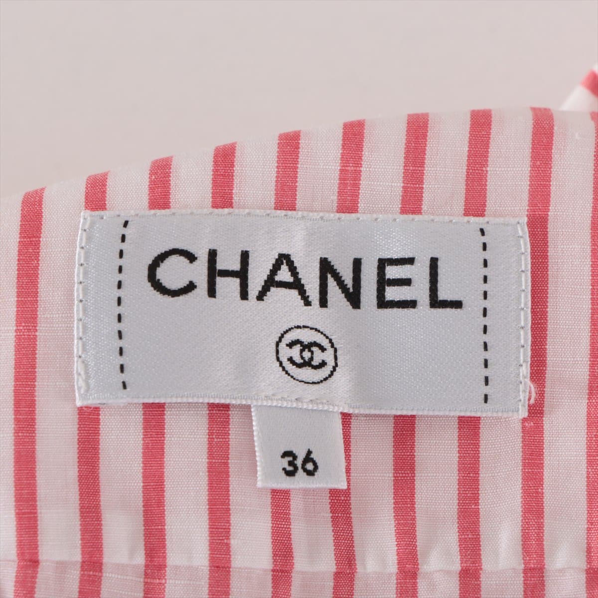 Chanel P60 Cotton & linen Setup 36 Ladies' Pink  P60248 Coco Button