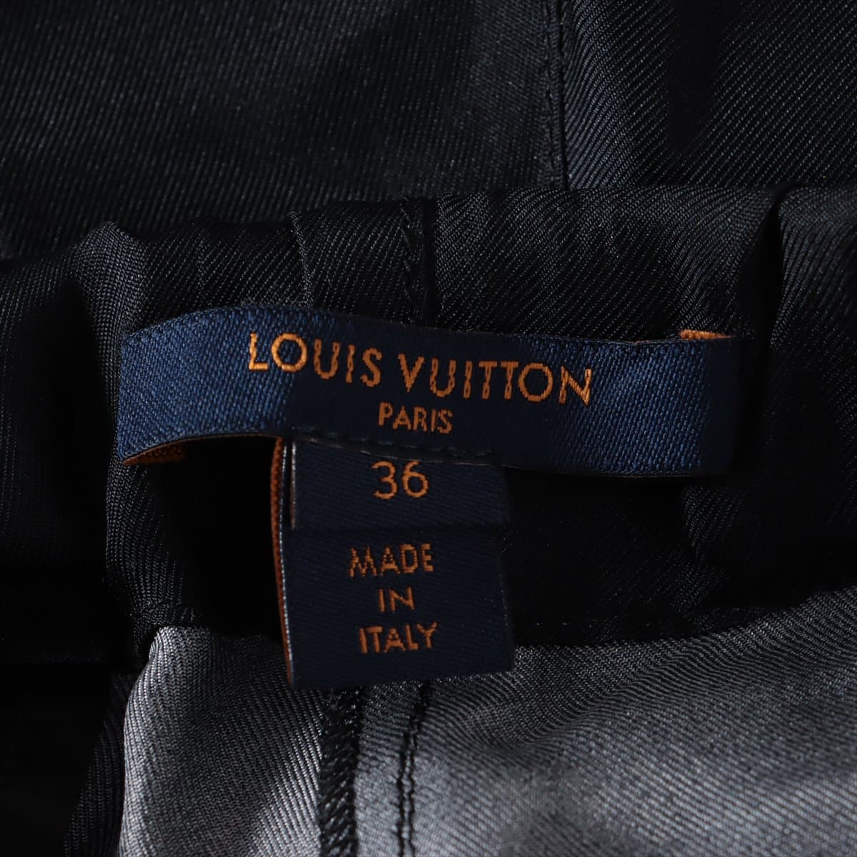 Louis Vuitton 21 years Silk Pants 36 Men's Black × White  RW211A Game on Monogram Flower