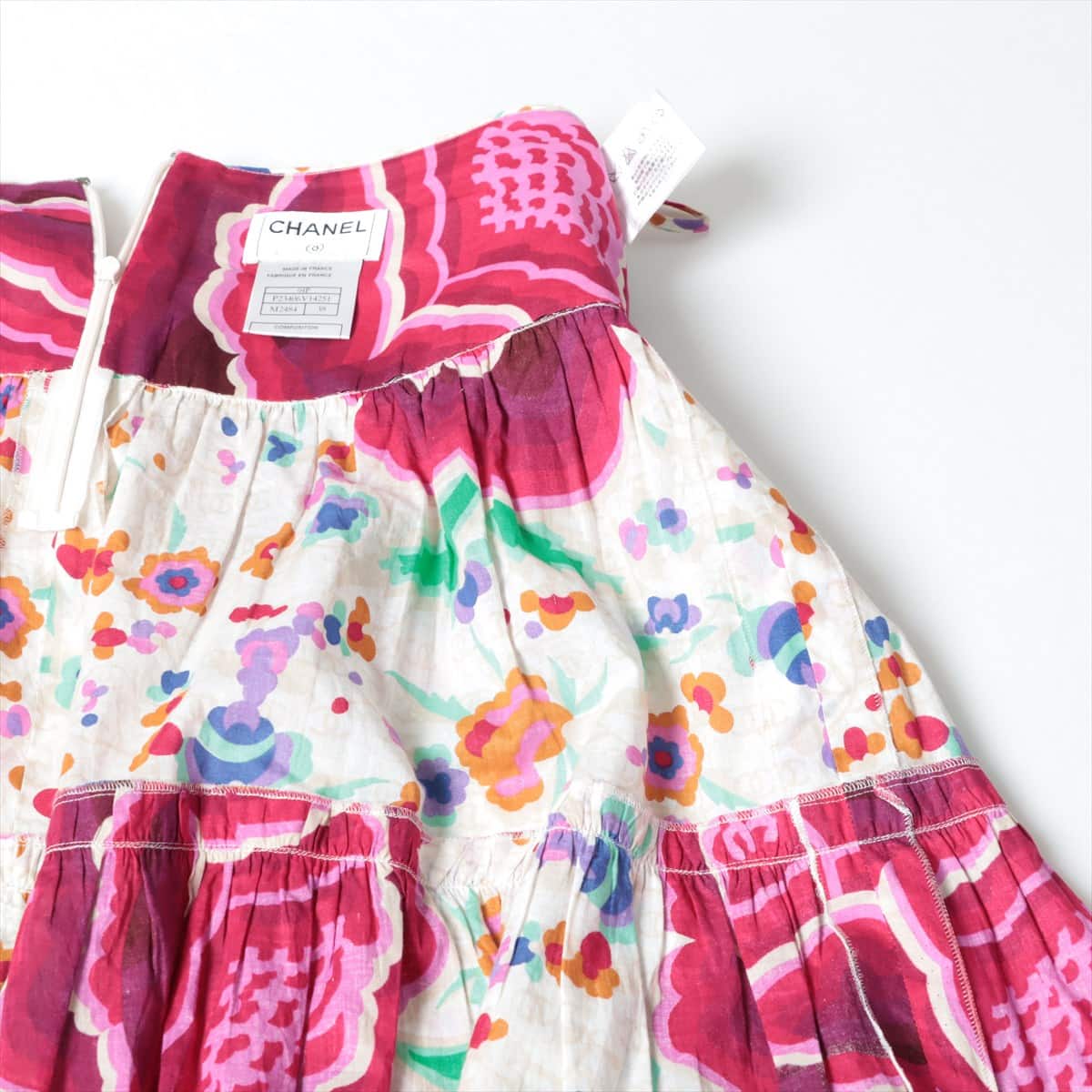 Chanel Coco Mark 04P Cotton Skirt 38 Ladies' Multicolor