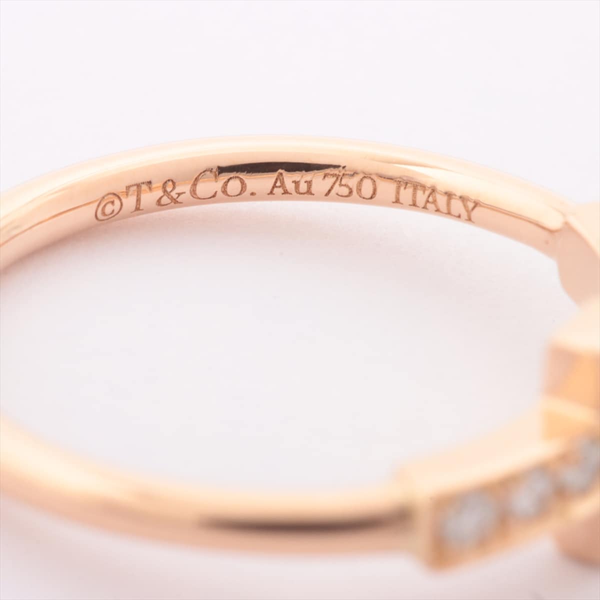 Tiffany T Wire diamond rings 750(PG) 2.2g
