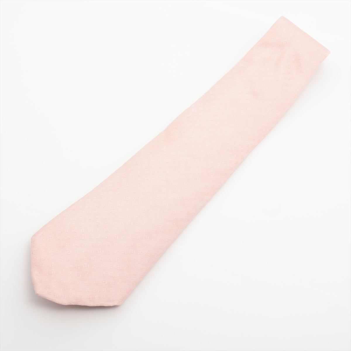 Louis Vuitton Cravat Necktie Silk Pink