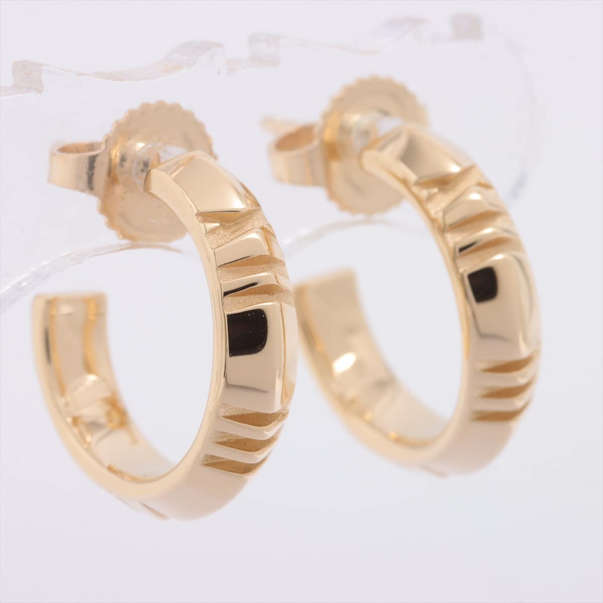 Tiffany Atlas X Hoop Piercing jewelry 750 YG 4.8g