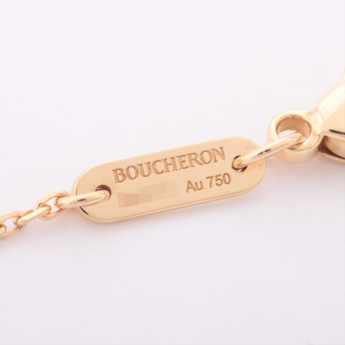 Boucheron Quatre Classic diamond Necklace 750(YG×PG×WG) 4.5g extra small