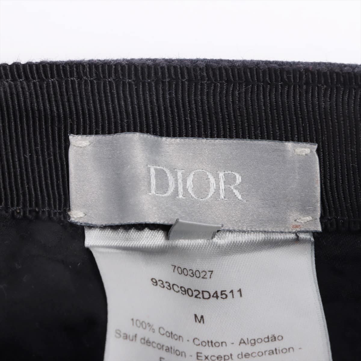 DIOR Dior logo Cap M canvas Black