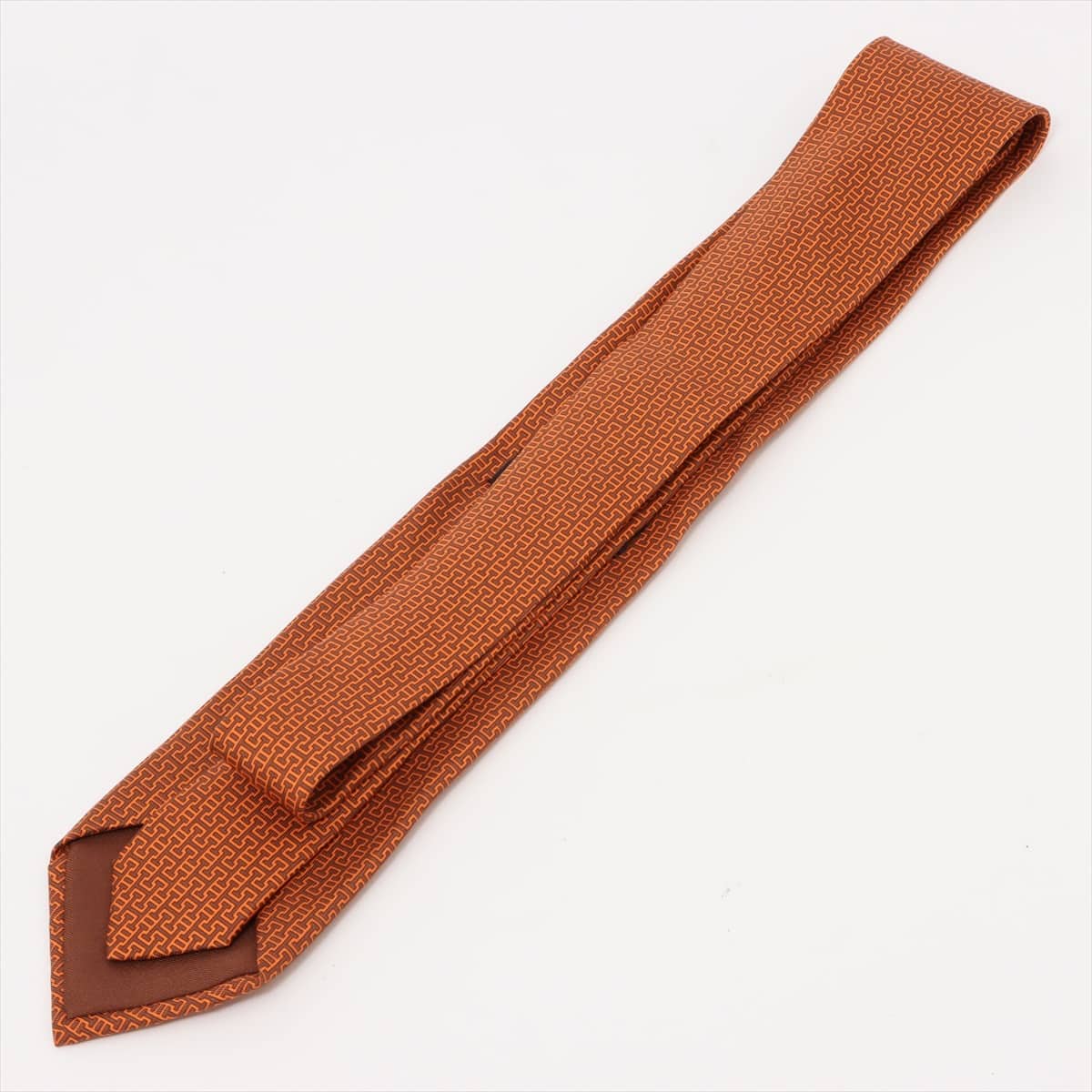 Hermès Necktie Silk Orange