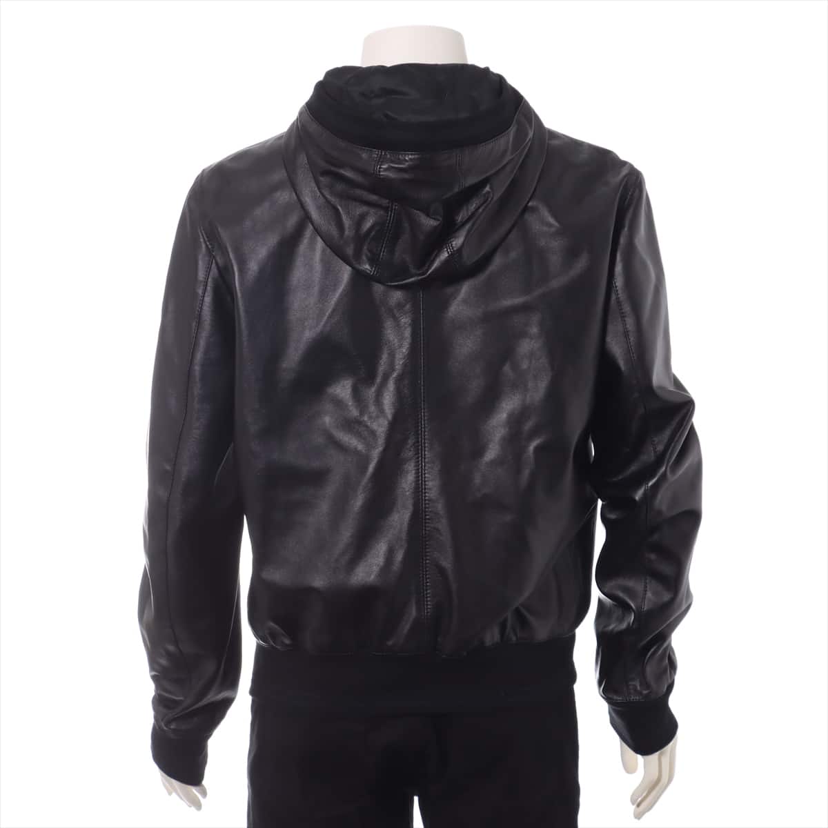 Dolce & Gabbana Lambskin Leather jacket 52 Men's Black