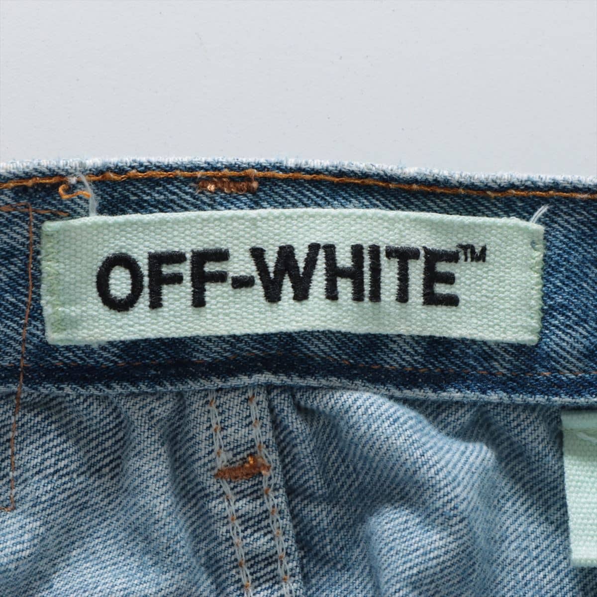 Off-white x Levi's Cotton Denim pants 25 Men's Blue  restructured
