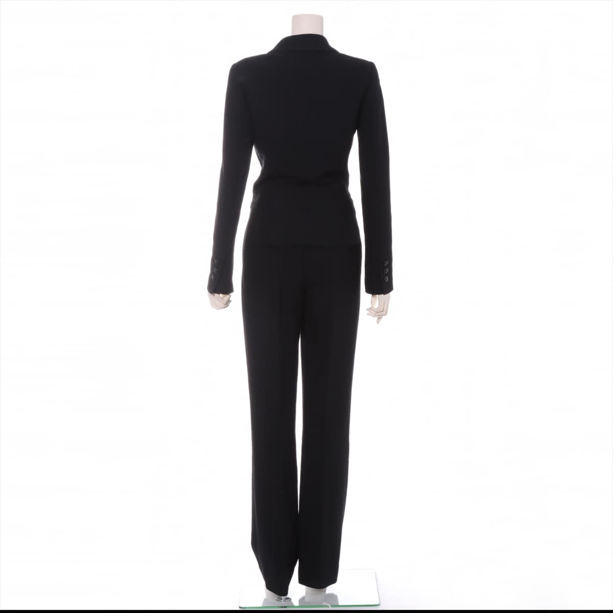 Chanel 03C Wool Jumpsuit 34 Ladies' Black Missing belt Camellia button