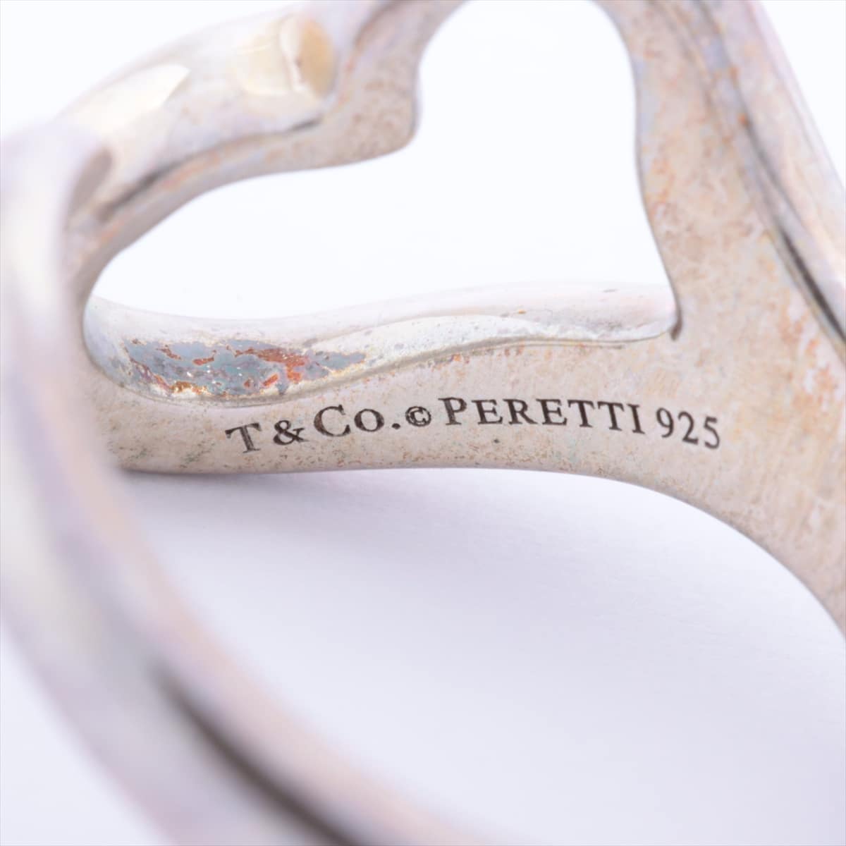 Tiffany Open Heart rings 925 5.6g Silver