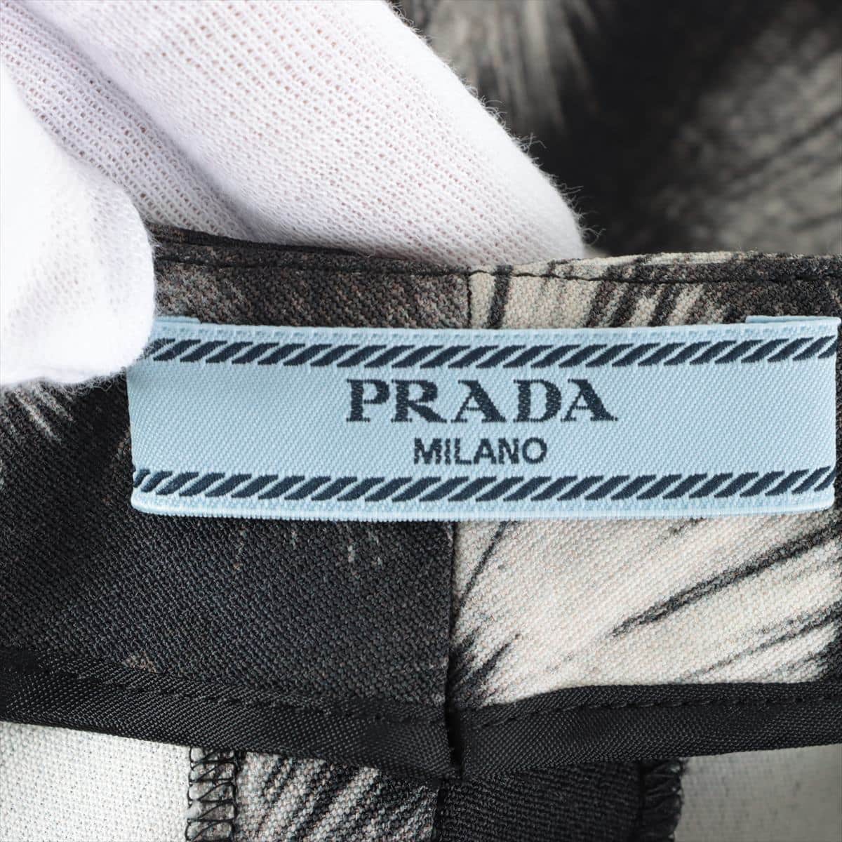 Prada 13SS Rayon Pants 38 Ladies' Black