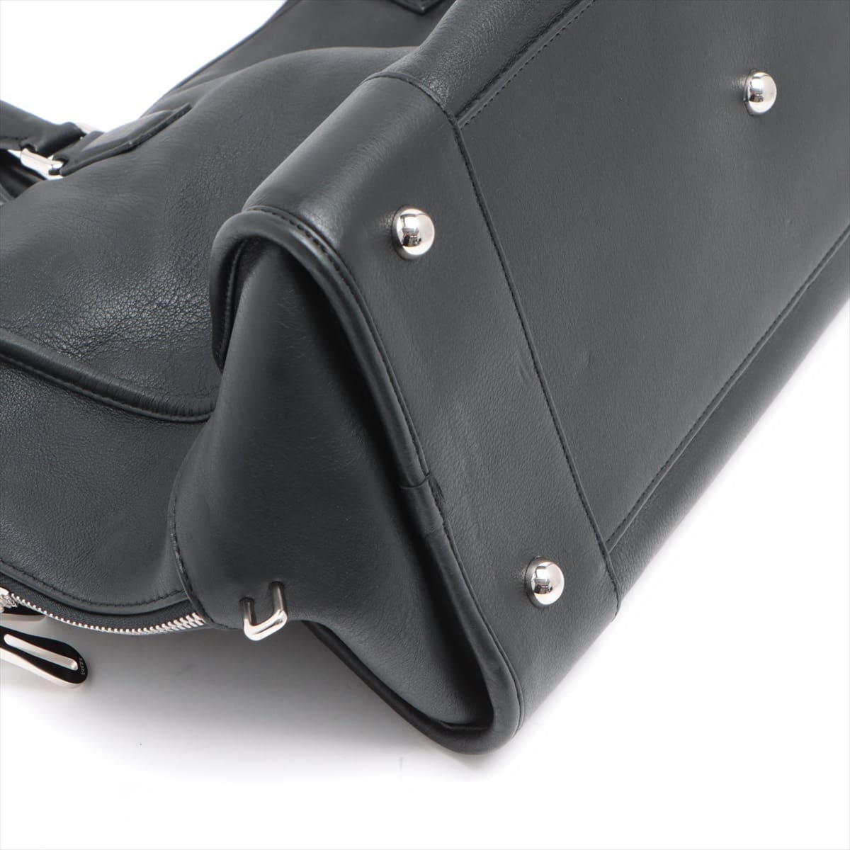 Loewe Amazona44 Leather Hand bag Black