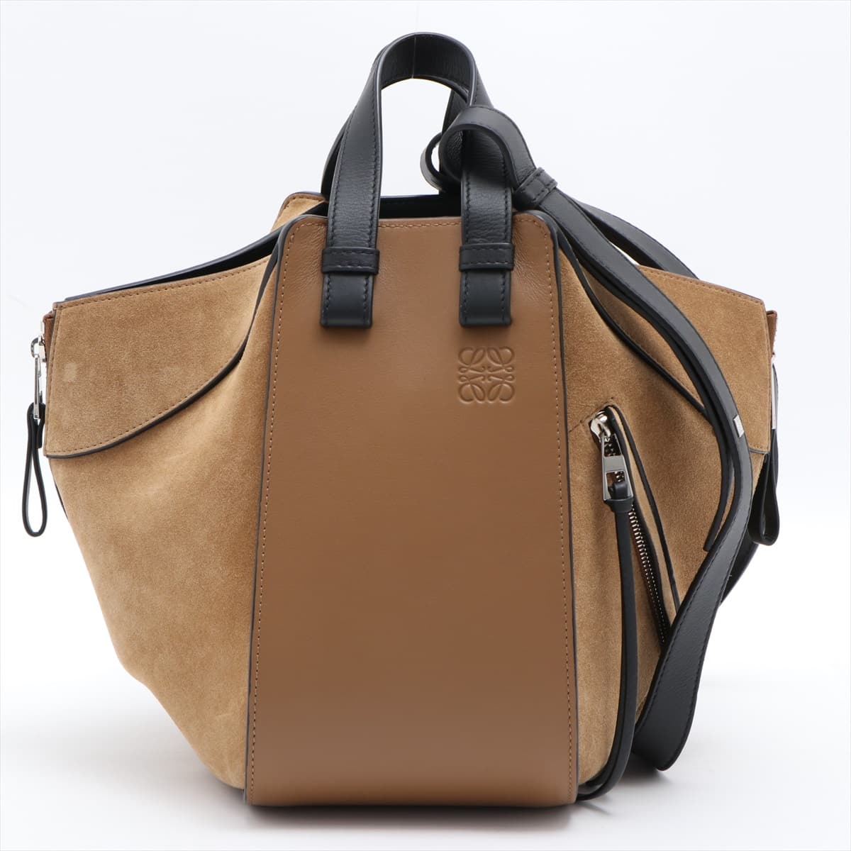 Loewe Hammock small Leather & suede 2way shoulder bag Brown