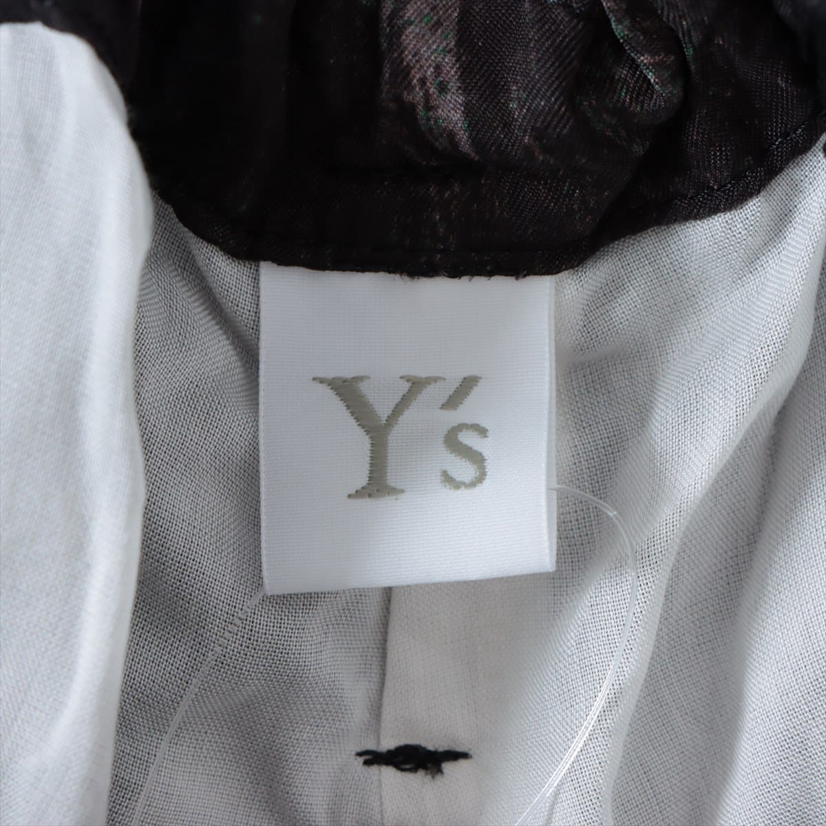 Y's Cuprammonium rayon Harem pants 2 Ladies' Black x Gray  YU-P24-206