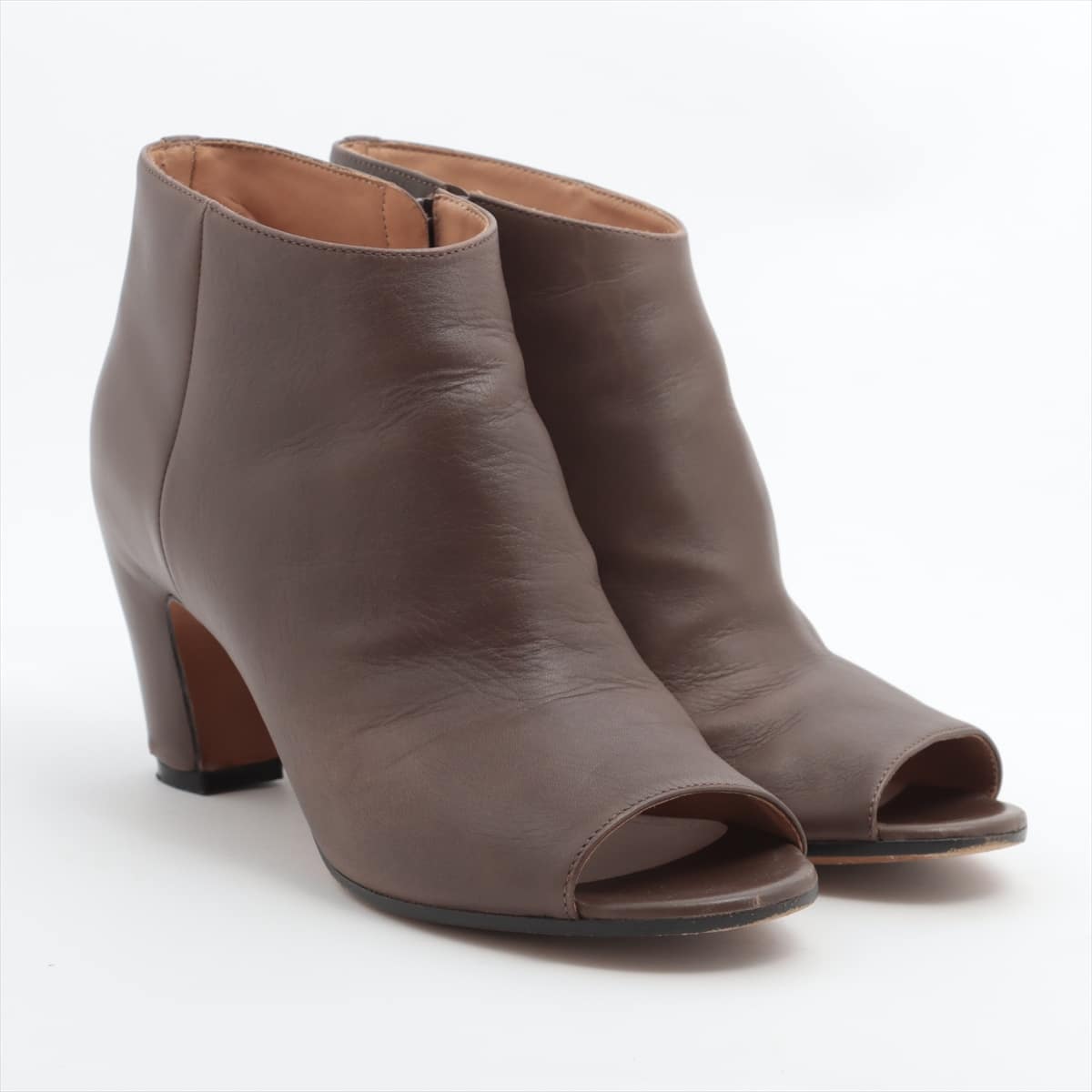 Maison Margiela Leather Boots 36 Ladies' Brown Open toe S58WP0068 22