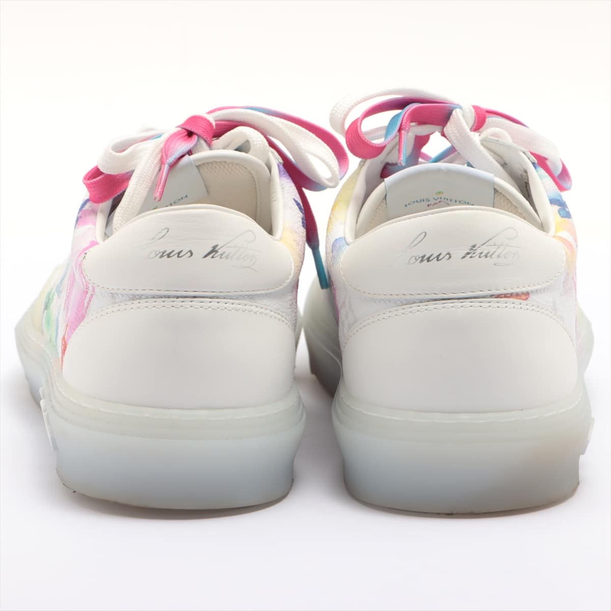 Louis Vuitton LV Oryline LD0221 Leather Sneakers 8 Men's Multicolor Monogram 1A8SH3