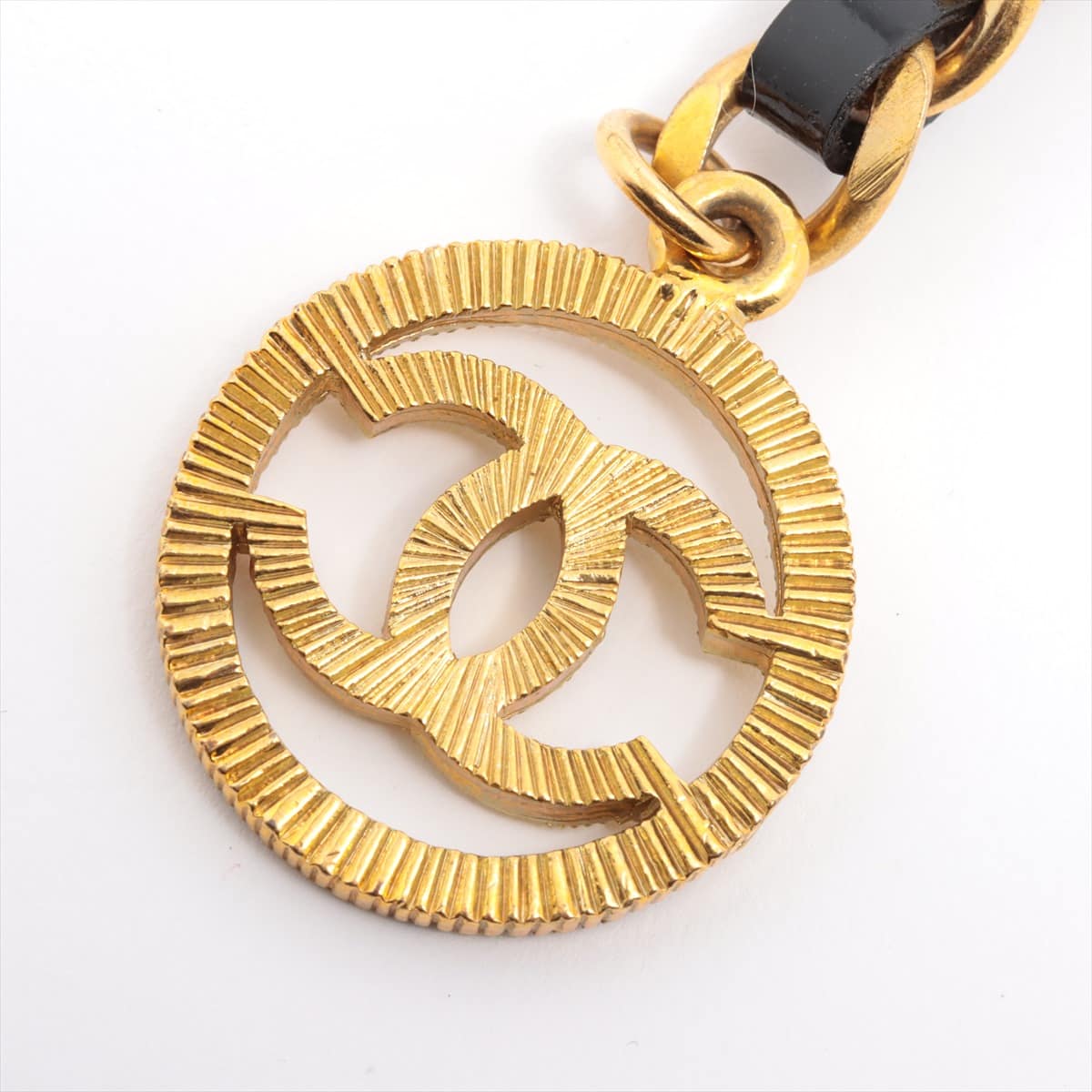 Chanel Coco Mark Chain belt GP×Enamel Gold