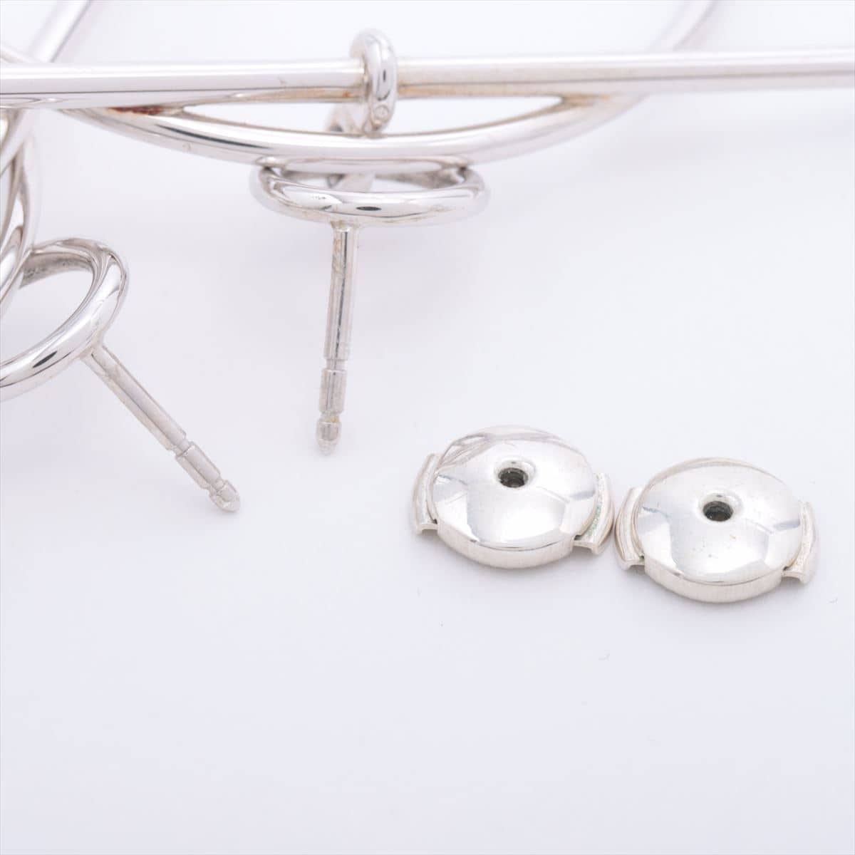 Hermès Loop Medium Piercing jewelry (for both ears) 925 11.1g Silver