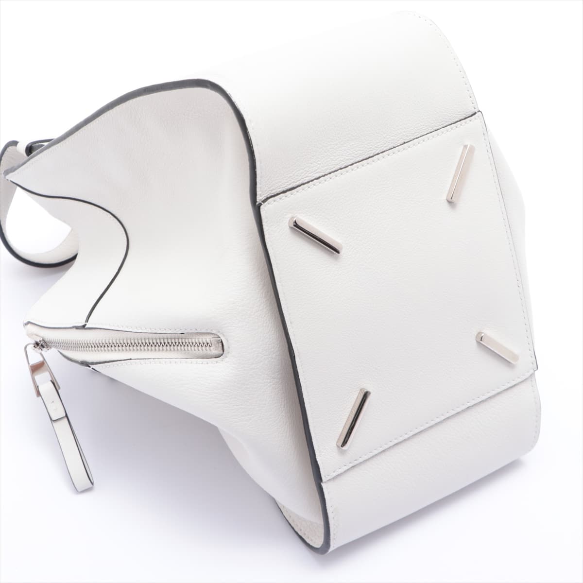 Loewe Hammock small Leather 2way handbag White