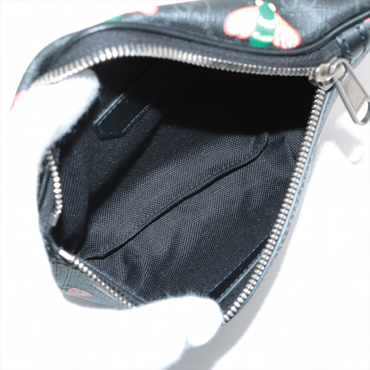 Gucci GG Supreme PVC & leather Sling backpack Black 675181
