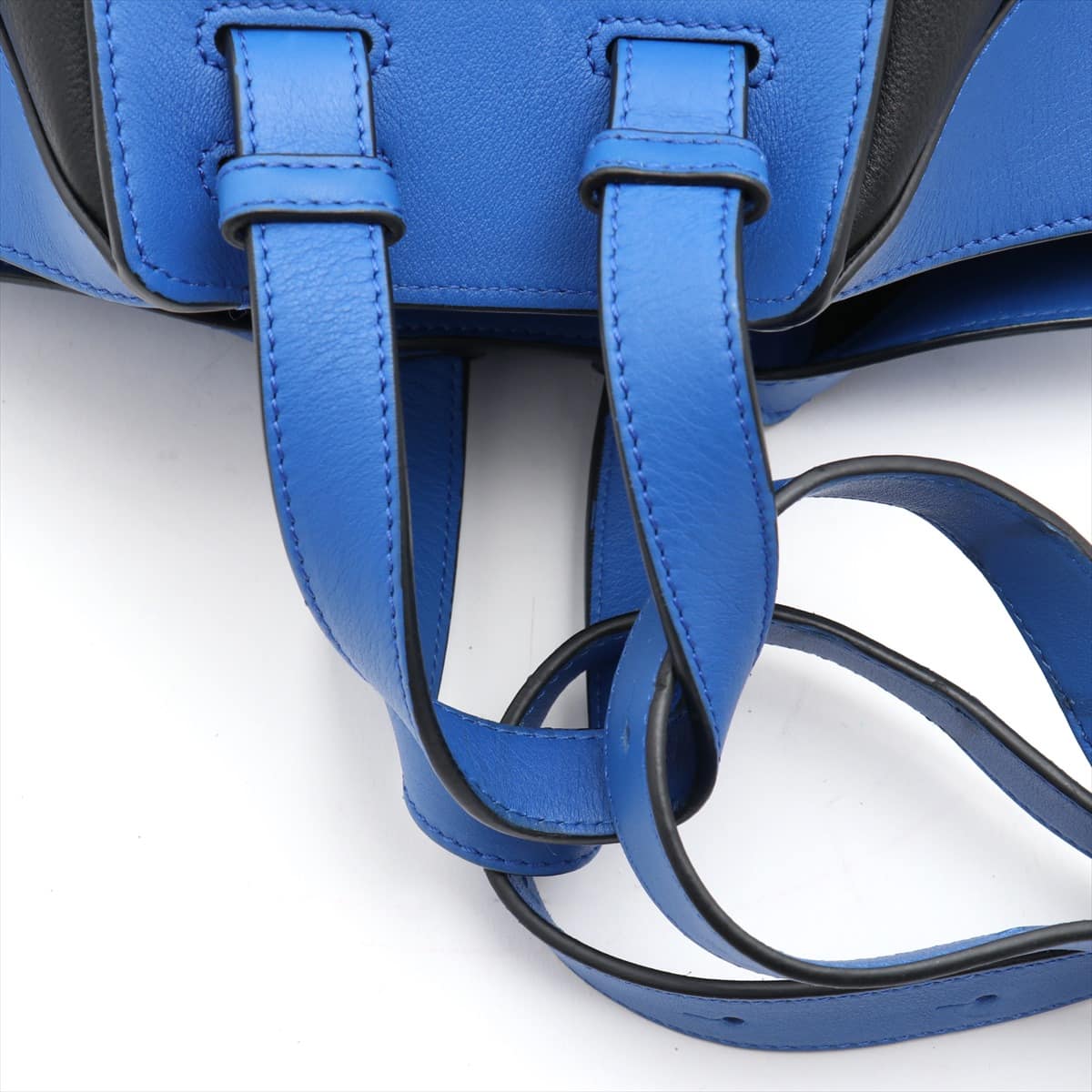Loewe Hammock small Leather Shoulder bag Blue x black
