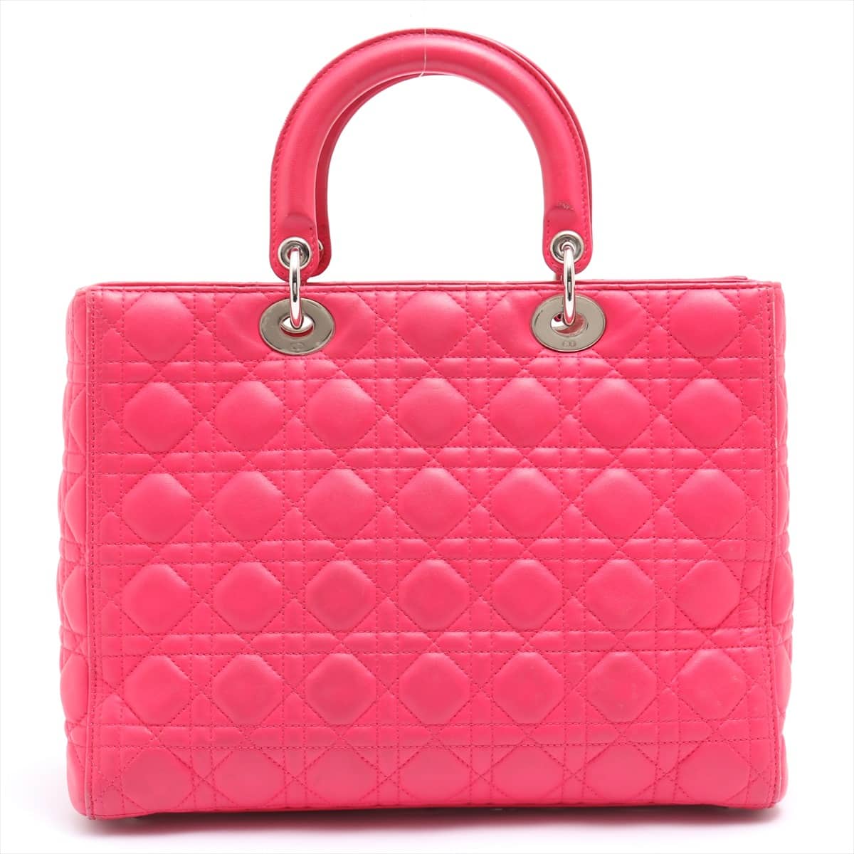 Christian Dior Lady Dior Cannage Leather 2way handbag Pink