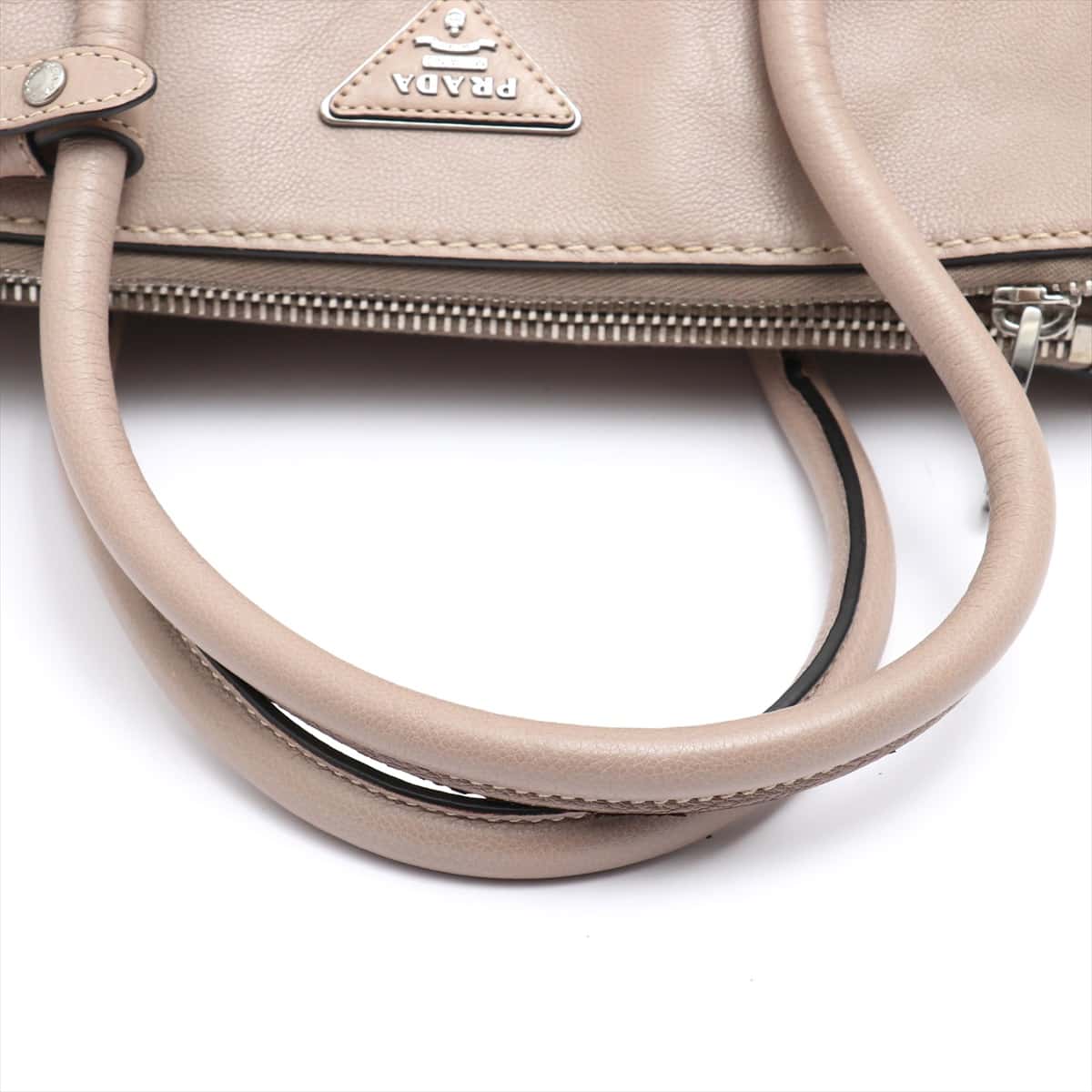 Prada Leather 2way handbag Beige