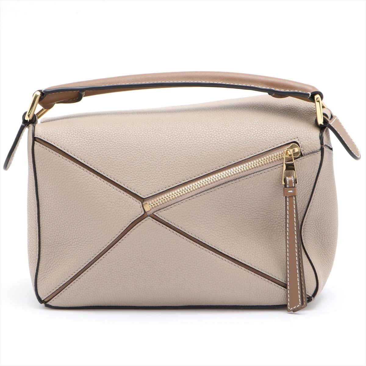 Loewe Puzzle Bag small Leather 2way shoulder bag Brown