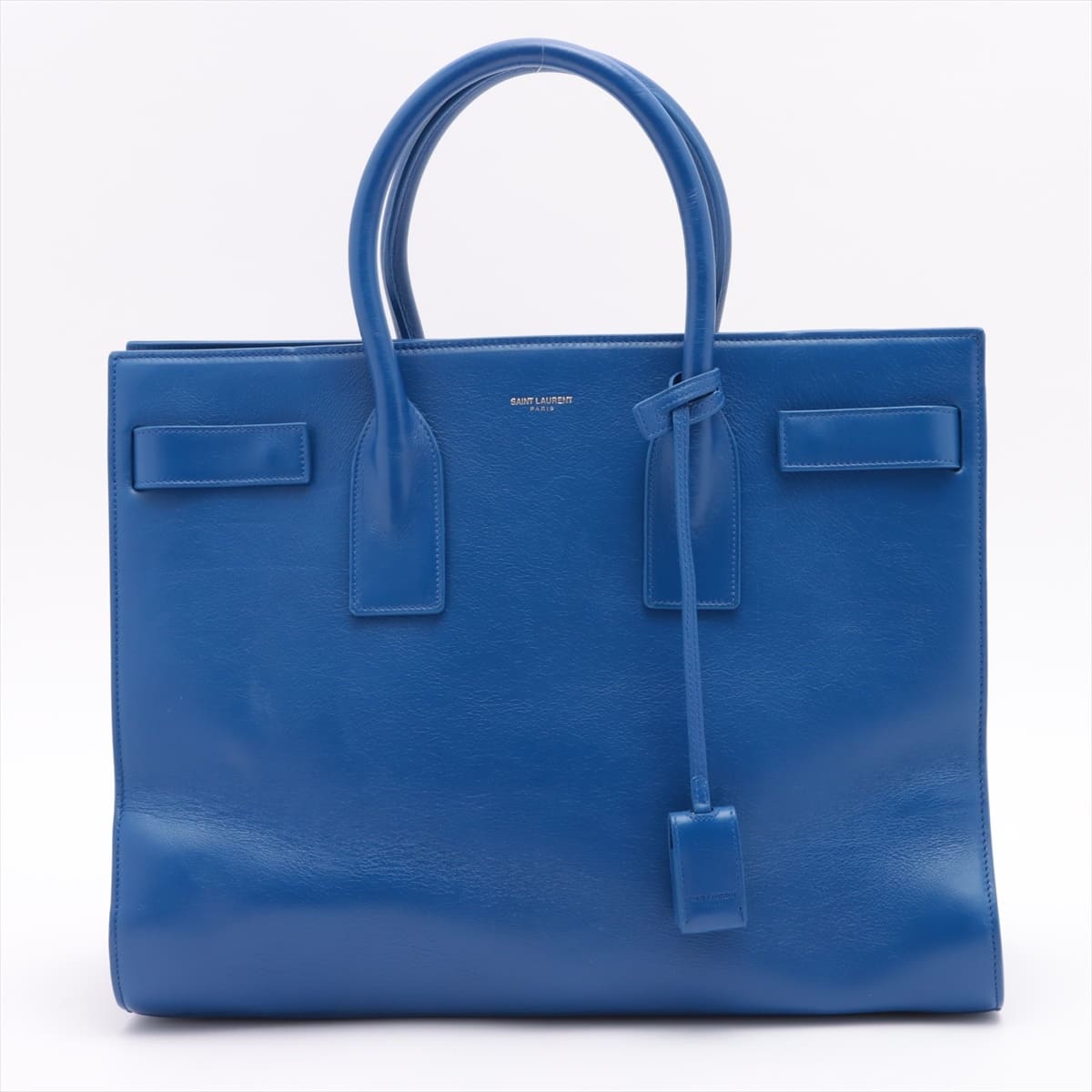Saint Laurent Paris Sac de Jour Leather Hand bag Blue 347543
