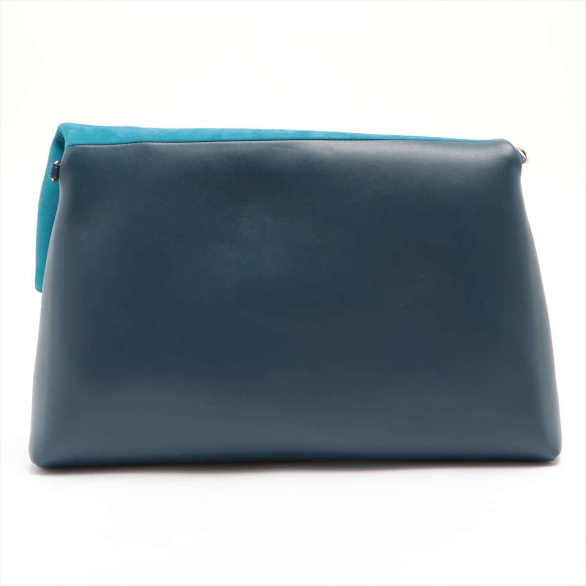 Chopard Lisbon Leather & suede 2 WAY clutch bag Blue