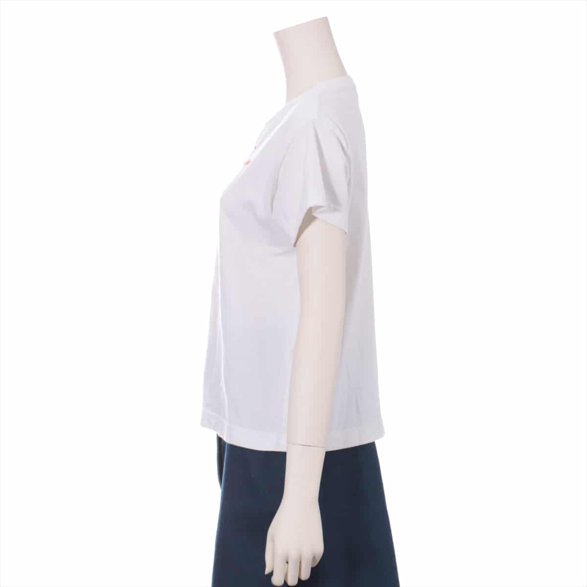 Balenciaga 19-year Cotton T-shirt XS Ladies' White  Logo There are spots on the armpits