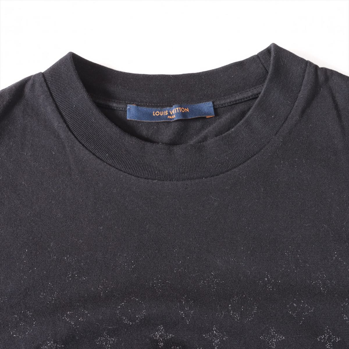 Louis Vuitton RM202 Cotton T-shirt M Men's Black × White  Monogram gradient