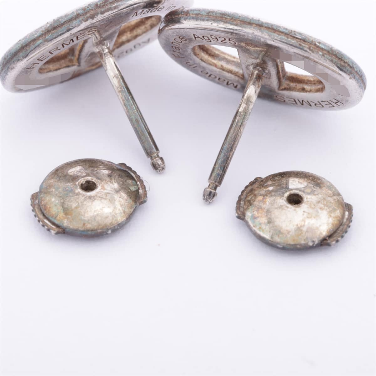 Hermès Chaîne d'Ancre Piercing jewelry (for both ears) 925 4.4g Silver